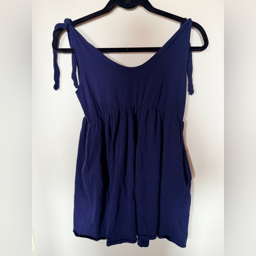 Lulus navy blue tie strap mini dress S - Picture 2 of 4